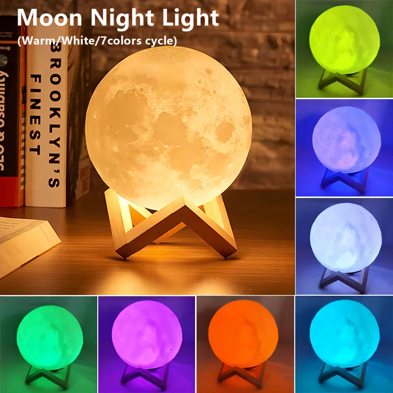 Celestial Glow Cordless Moon Light
